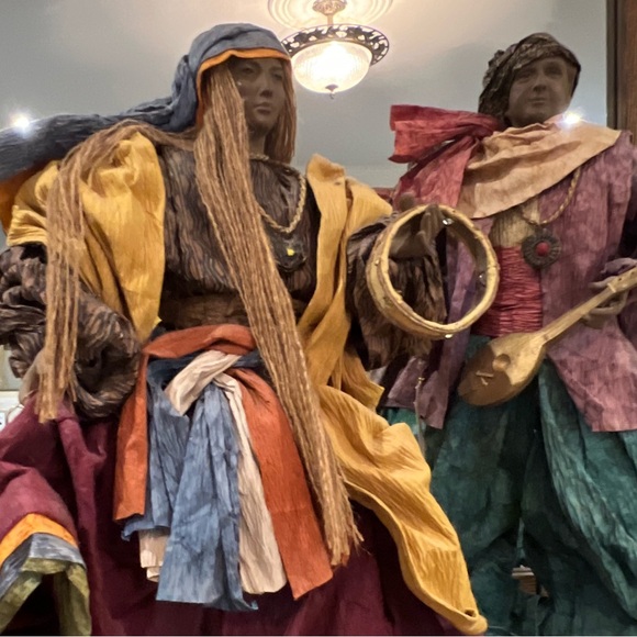 Two Paper Maché Figurines, Handcrafted Clay Sculptures, Eclectic Home Decor - Picture 6 of 15